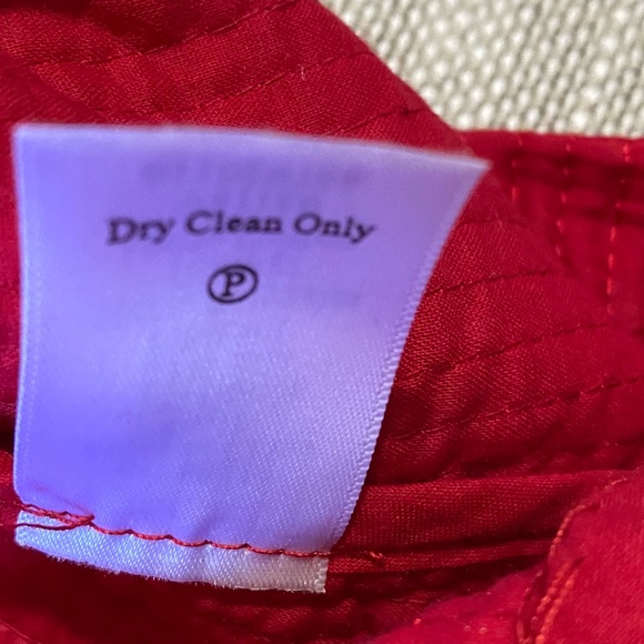 Coldwater Creek Bright Red Silk Blend Tie Back Holiday Light Jacket- Sz-10 - Picture 11 of 16